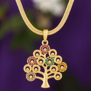 🆕️Tree Of Life Pendant Necklace 18K Gold Plated Stainless Steel Dainty Jewelry